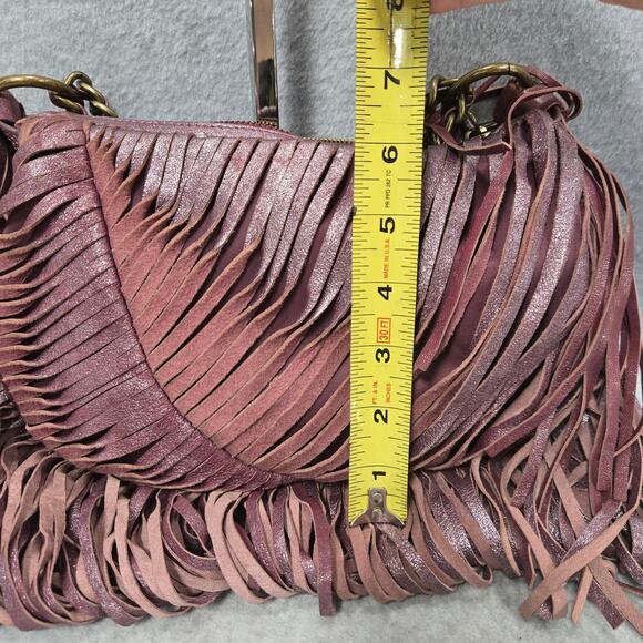 Nanette Lepore Metallic Twisted Fringe Crossbody Bag - Picture 8 of 8